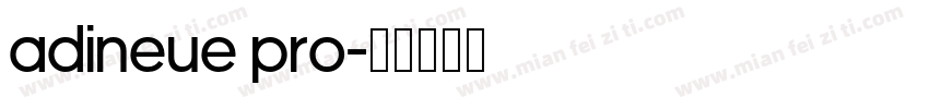 adineue PRO字体转换